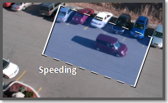 Video analytics speeding object detection, vehicle speed, on the edge.