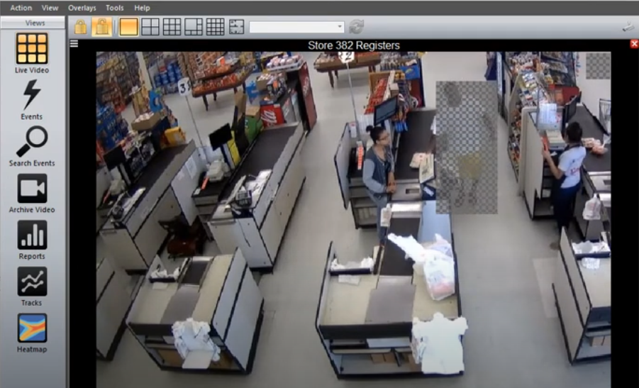 intuVision VA blur detection in grocery store check out