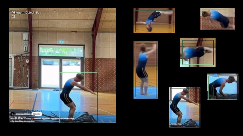 intuVision model based used to track tumbling pass